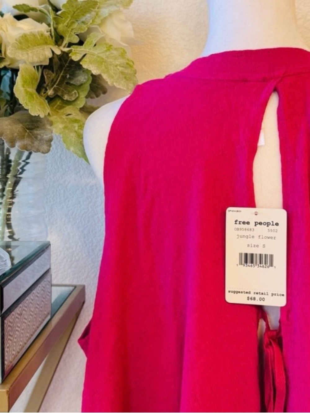 NWT Free People Right On Time Tunic Top Pink